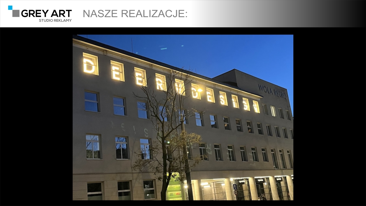 Napis podświetlany